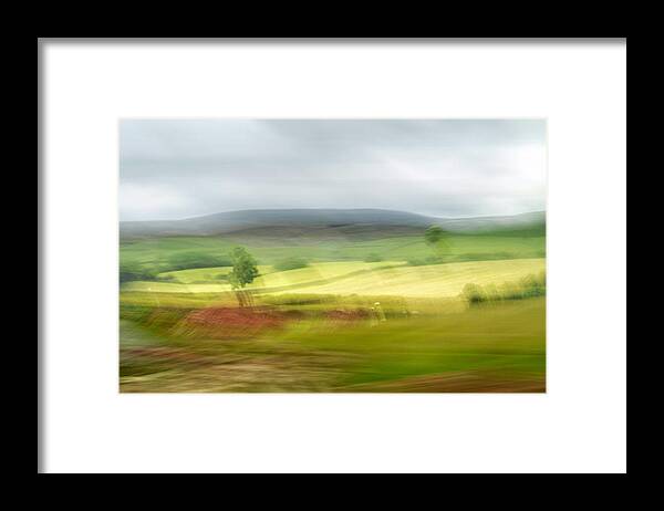 Nature Framed Print featuring the photograph heading north of Yorkshire to Lake District - UK 1 by Dubi Roman