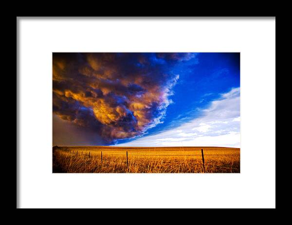 Kansas Framed Print featuring the photograph Front at Sunset 2 of 2 by Eric Benjamin
