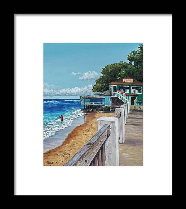 Landscape Framed Print featuring the painting Front Street Lahaina by Darice Machel McGuire