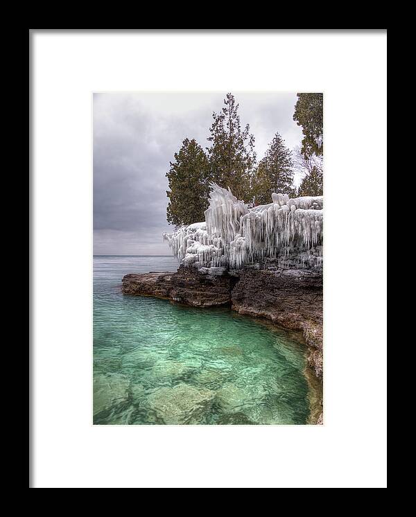 Ice Framed Print featuring the photograph Frozen by Brad Bellisle