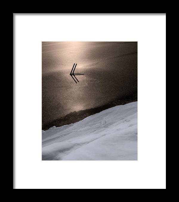 Lake Framed Print featuring the photograph Frozen in Time by Don Spenner