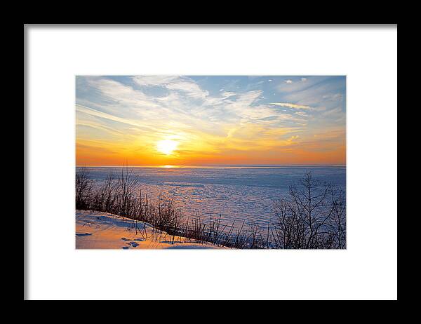 Frozen Framed Print featuring the photograph Frozen Warm by Axometa Media