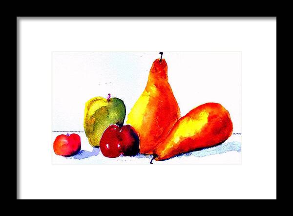 Fruit Framed Print featuring the painting Fruit by Anne Duke