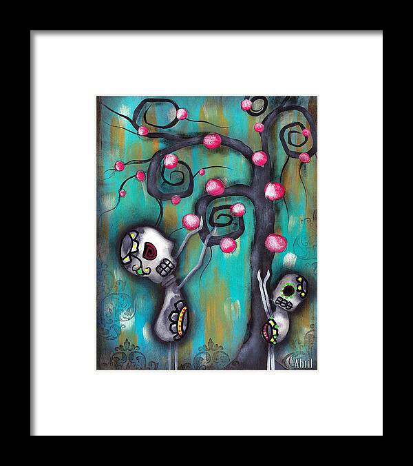 Day Of The Dead Framed Print featuring the painting Fruits by Abril Andrade