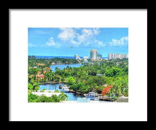 Ft. Lauderdale Framed Print featuring the photograph Ft. Lauderdale Waterway by Debbi Granruth