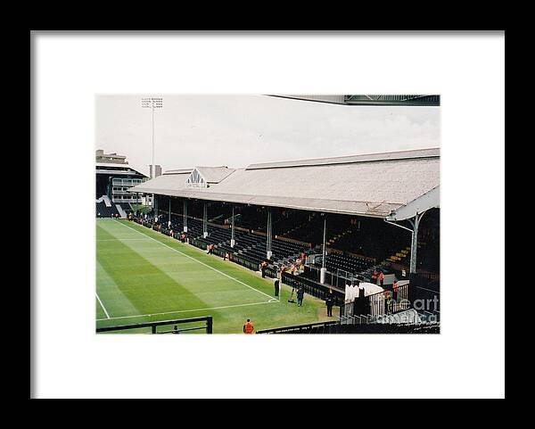 Fulham Framed Print featuring the photograph Fulham - Craven Cottage - East Stand Stevenage Road 4 - Leitch - July 2004 by Legendary Football Grounds