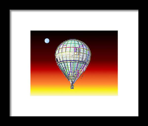 Moon Framed Print featuring the photograph Full Moon Balloon by Tim Allen