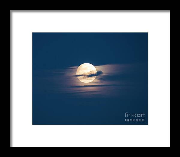 Natanson Framed Print featuring the photograph Full Moon February by Steven Natanson