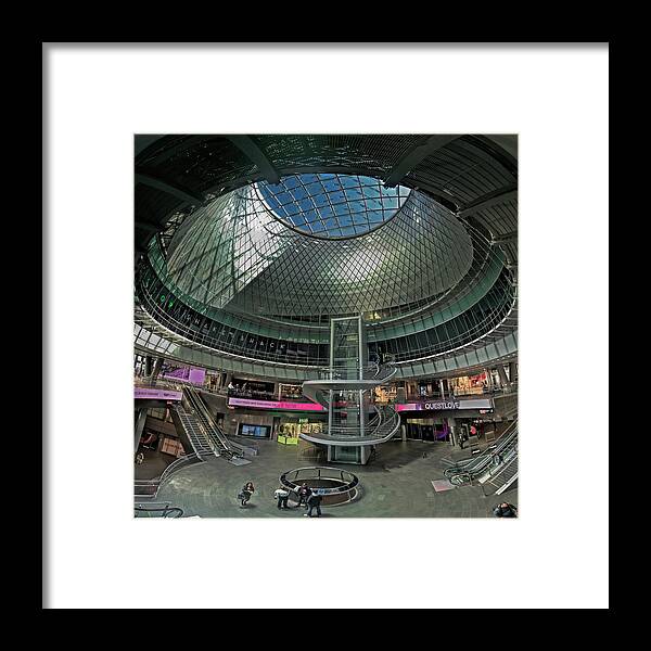 Fulton Center Framed Print featuring the photograph Fulton Center Street Level by S Paul Sahm