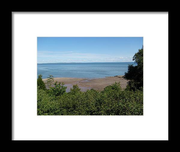Digital Framed Print featuring the photograph Fundy View by Devorah Shoshanna