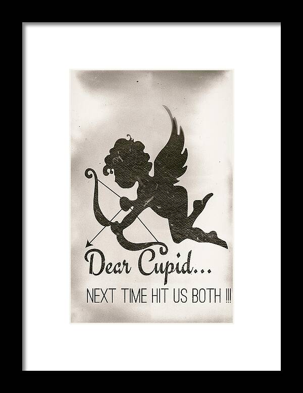 Funny Cupid Art - Vintage Love Quotes Art Typography Framed Print by Wall  Art Prints - Fine Art America