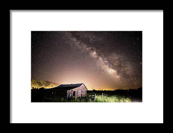 Star Valley Framed Print featuring the photograph Galaxy in Star Valley by Wesley Aston