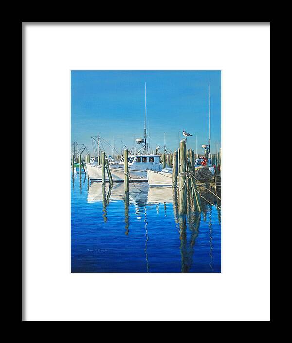 Marine Art Framed Print featuring the painting Galilee by Bruce Dumas