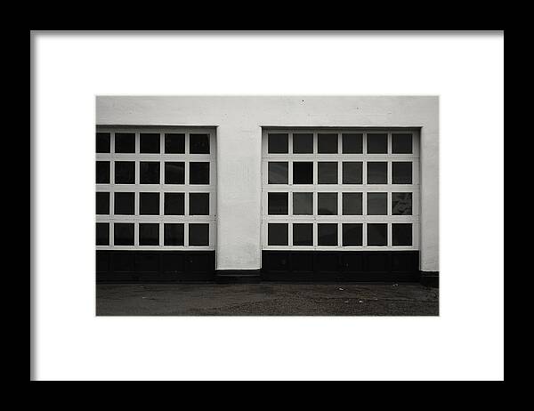 Color Framed Print featuring the photograph Garage In Colour by Kreddible Trout