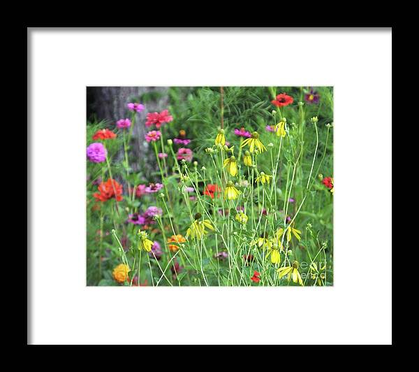 Wildflowers Framed Print featuring the photograph Garden 2 by Lizi Beard-Ward