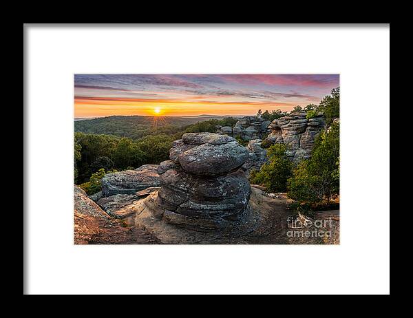 Garden Of The Gods Framed Print featuring the photograph Garden of the Gods by Anthony Heflin