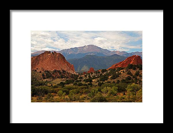 Nature Framed Print featuring the photograph Garden of the Gods by Robert Pilkington