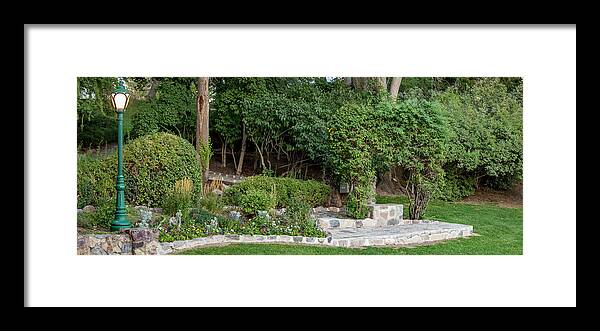 Park Framed Print featuring the photograph Garden Scene by K Bradley Washburn