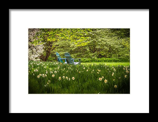Chanticleer Gardens Framed Print featuring the photograph Garden Seats by Kristopher Schoenleber