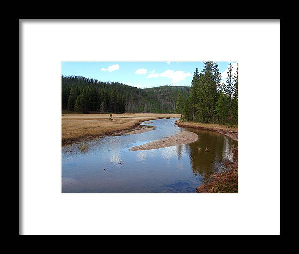 Indian Creeks Framed Print featuring the photograph Gardner River by Richard Deurer