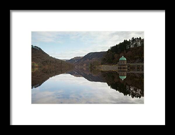 Reflections Framed Print featuring the photograph Garreg Ddu reflections by Stephen Taylor