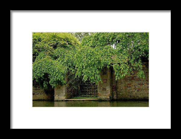 Cam Framed Print featuring the photograph Gate to Cam waters. by Elena Perelman