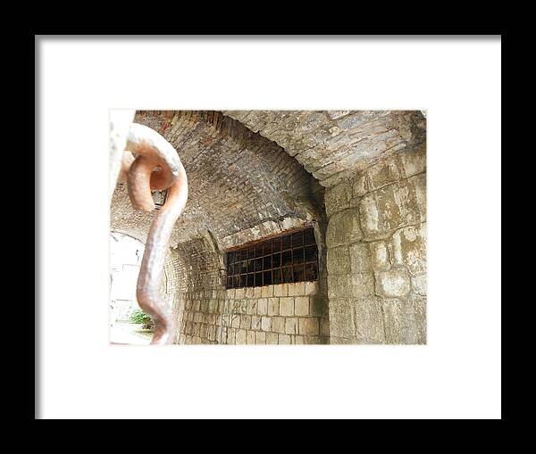Stone Gate Framed Print featuring the photograph Gate to the Old Town Kotor by Vineta Marinovic