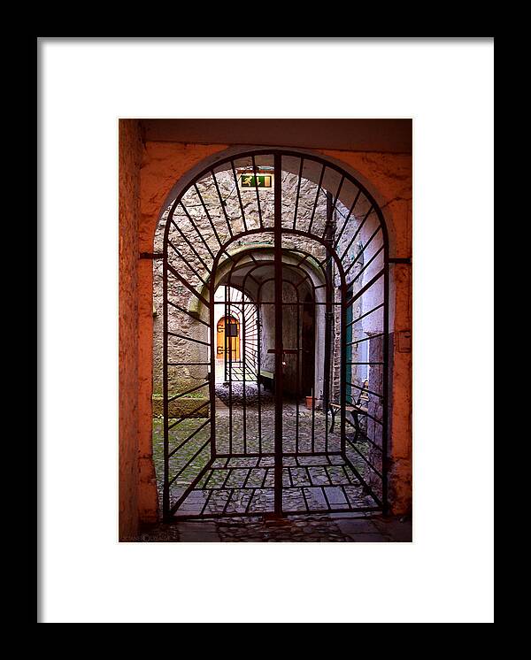 Gate Framed Print featuring the photograph Gated Passage by Tim Nyberg