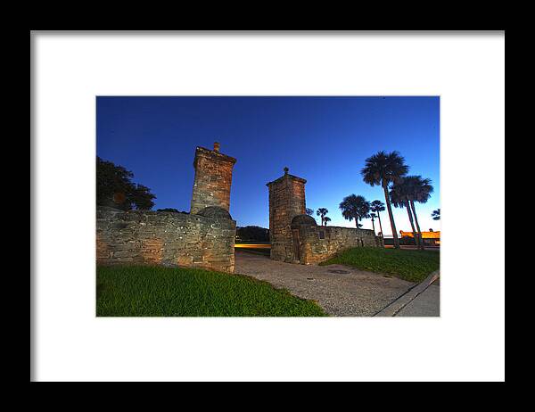 St. Augustine Framed Print featuring the photograph Gates of the City by Robert Och