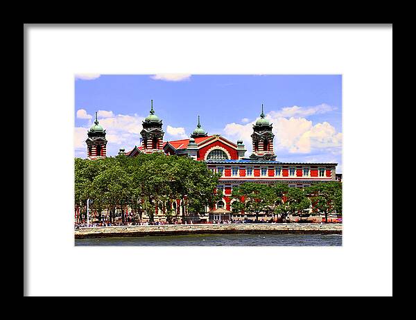 Ellis Island Framed Print featuring the photograph Gateway by Iryna Goodall