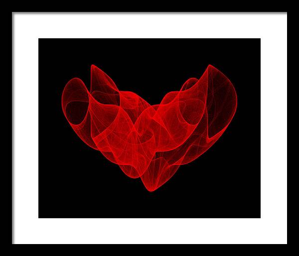 Strange Attractors Framed Print featuring the digital art Gathering Rise I by Robert Krawczyk