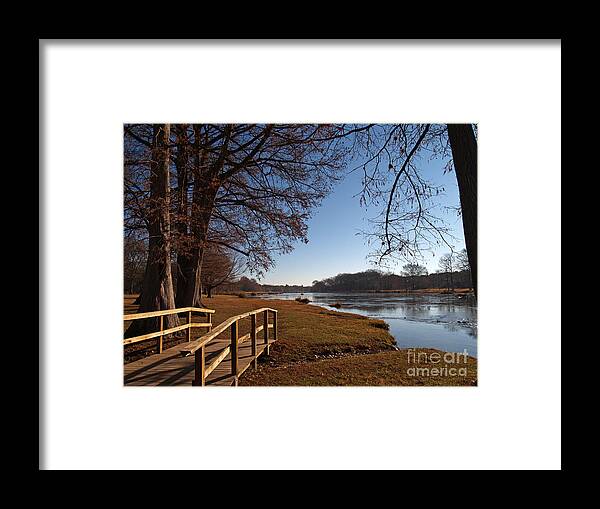 Guadalupe River Framed Print featuring the photograph Gaudalupe River Morning by Bill Hyde