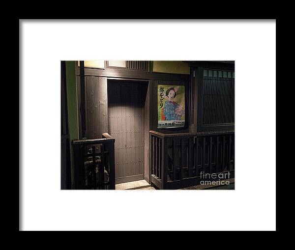 Travel Framed Print featuring the photograph Geisha Tea House, Gion, Kyoto, Japan 2 by Perry Rodriguez