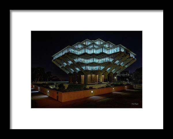 La Jolla Framed Print featuring the photograph Gemstone in Concrete by Tim Bryan