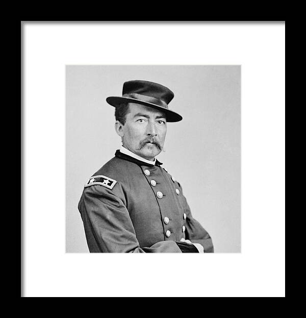 General Framed Print featuring the photograph General Sheridan by War Is Hell Store