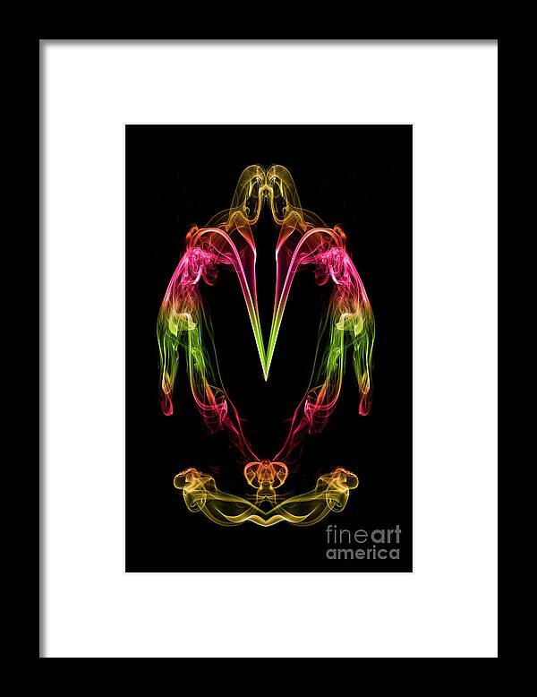 Abstract Framed Print featuring the photograph Genie Of The Lamp 1 by Steve Purnell