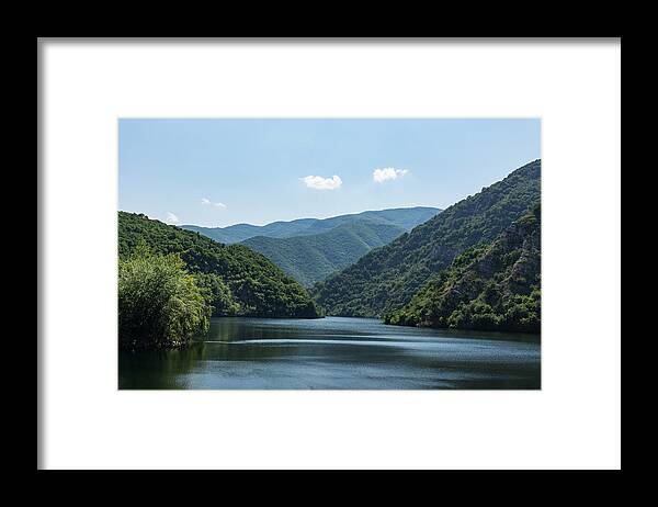 Georgia Mizuleva Framed Print featuring the photograph Gentle Breeze - Calm Mountain Lake Ruffled by the Wind by Georgia Mizuleva