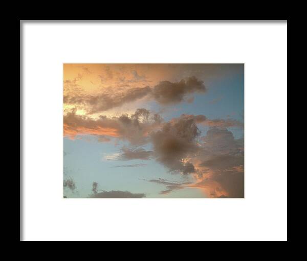 Cloud Framed Print featuring the photograph Gentle Clouds Gentle Light by David Bader