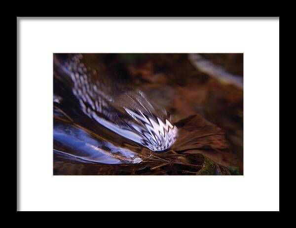 Ripple Framed Print featuring the photograph Gentle ripple in river by Steve Somerville
