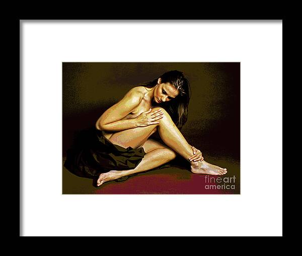 Larry Framed Print featuring the photograph Gentle Touch by Larry Oskin