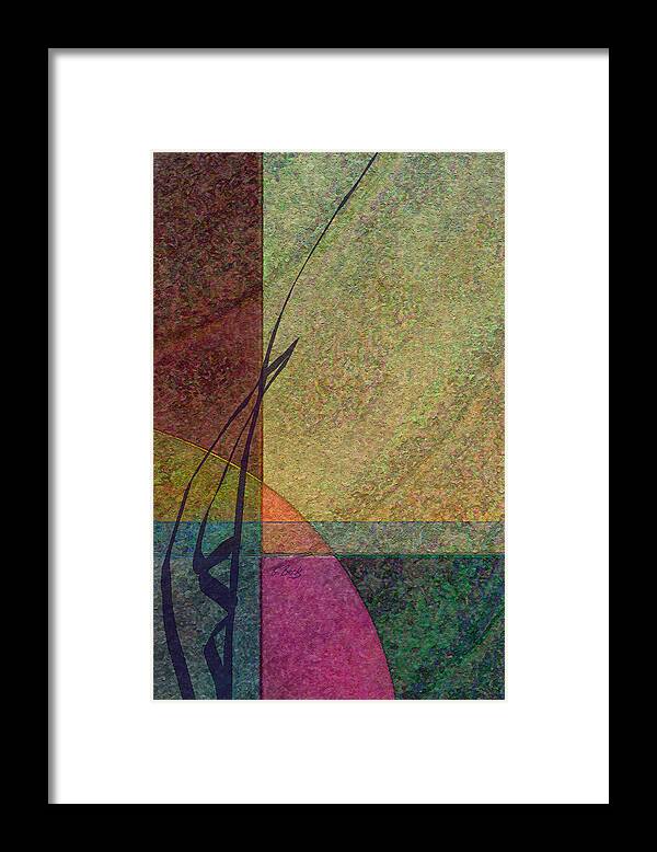 Abstract Framed Print featuring the digital art Geo by Gordon Beck