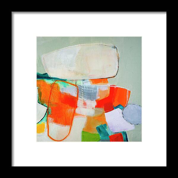 Abstract Art Framed Print featuring the painting Geologic Time by Jane Davies