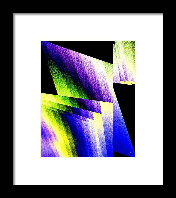Geometric Design Framed Print featuring the digital art Geometric Abstract 6 by Will Borden