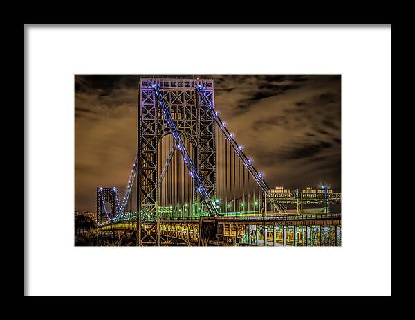 Gwb Framed Print featuring the photograph George Washington Bridge by Theodore Jones