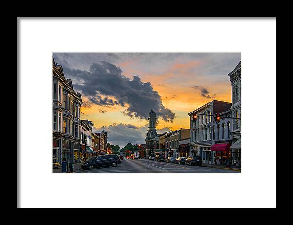 Georgetown Ky Framed Print featuring the photograph Georgetown Ky summer evening by Ulrich Burkhalter