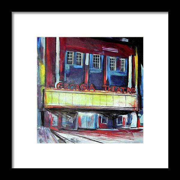 Georgia Theatre Framed Print featuring the painting Georgia Theatre by John Gholson