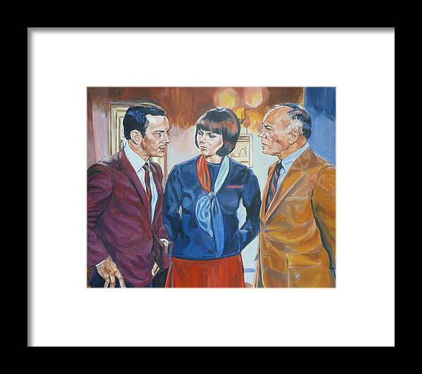 Maxwell Smart Framed Print featuring the painting Get Smart by Bryan Bustard