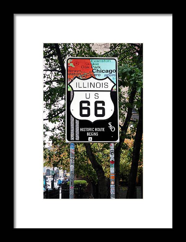 Route 66 Framed Print featuring the photograph Get Your Kicks by Patty Colabuono