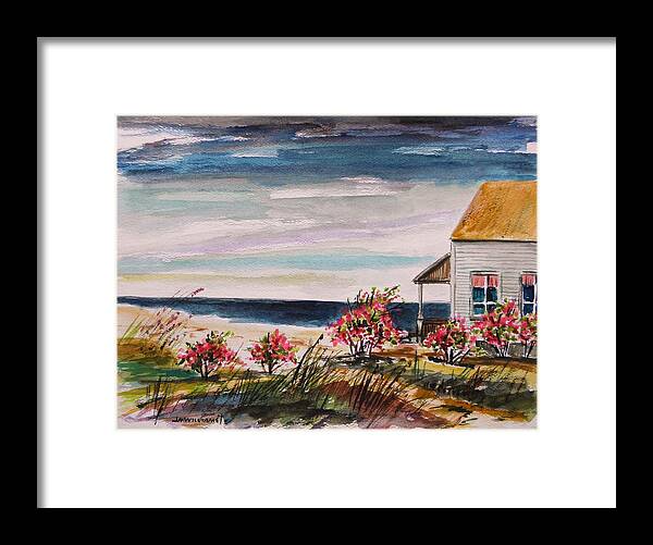 Beach Framed Print featuring the painting Getaway by John Williams