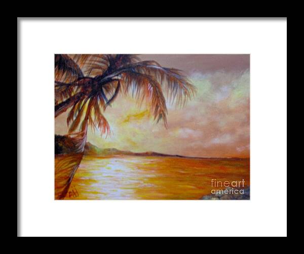 Caribbean Framed Print featuring the painting Getaway by Saundra Johnson